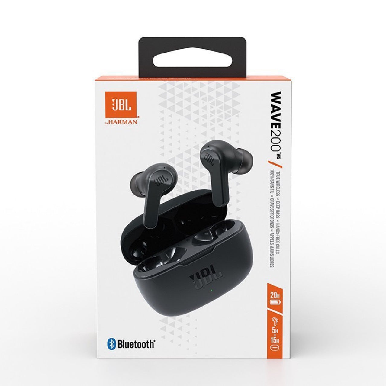 JBL W200 TWS Wireless Headphones Bluetooth 5.0 Sports Earphones with Microphone HK Version