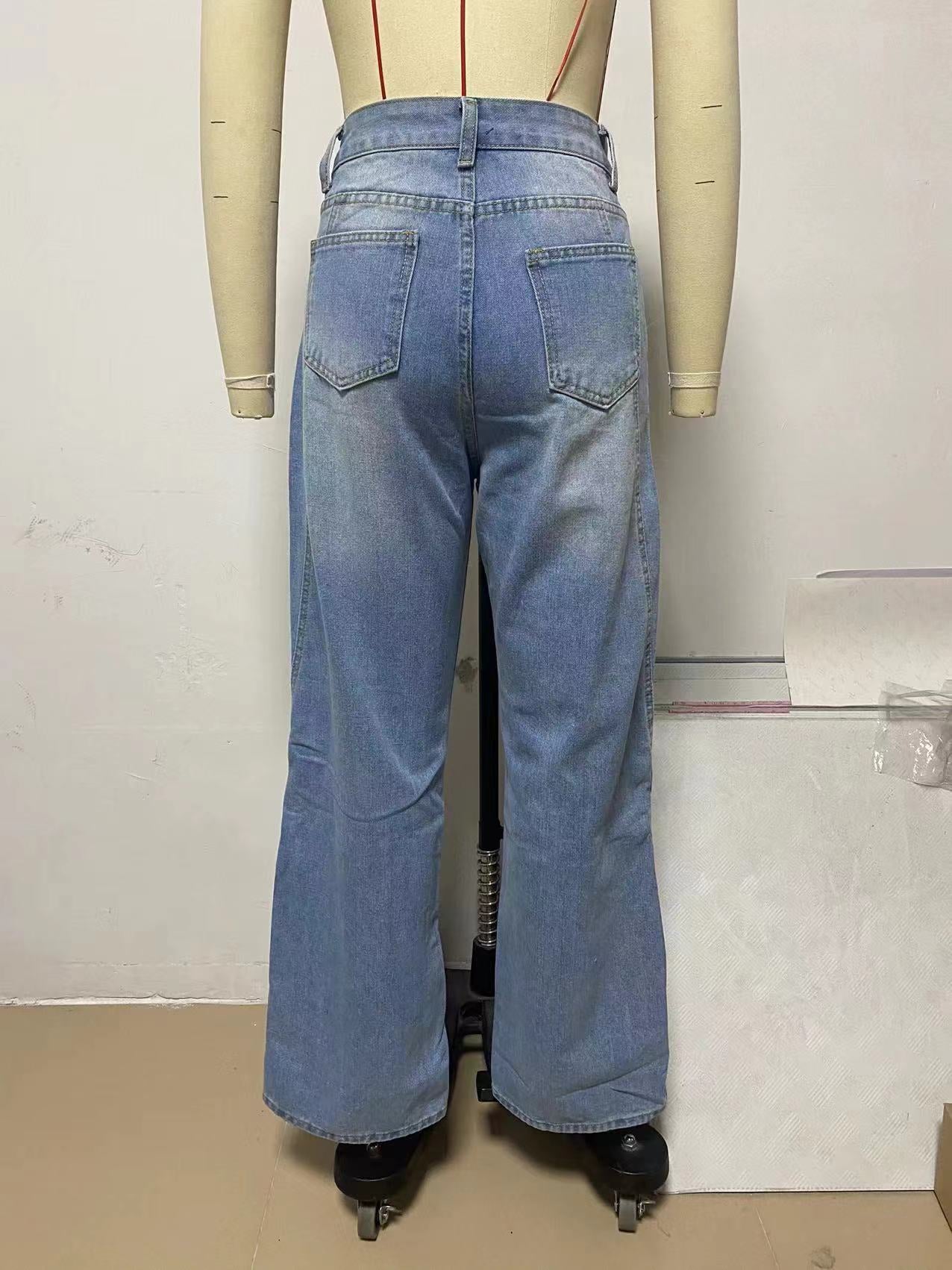 Women's Casual Wide Leg Jeans