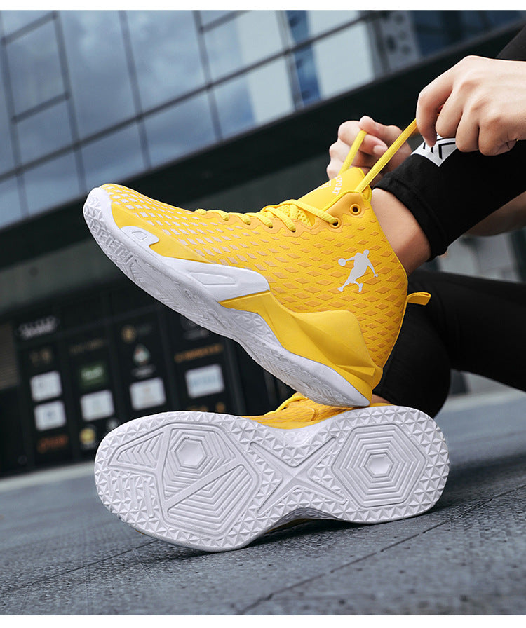 786 Basketball Shoes Men's Women's Autumn and Winter High-top Plaid Leather Fashionable Wear-resistant Sports Shoes Couple's Training Trendy Shoes