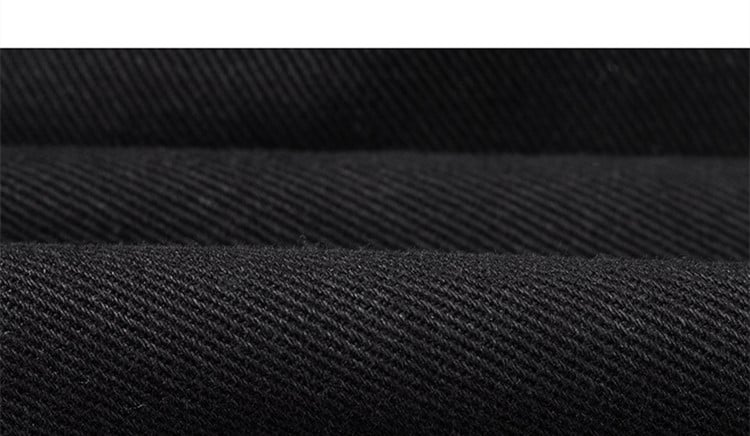 Black split jeans with high waist and micro flare
