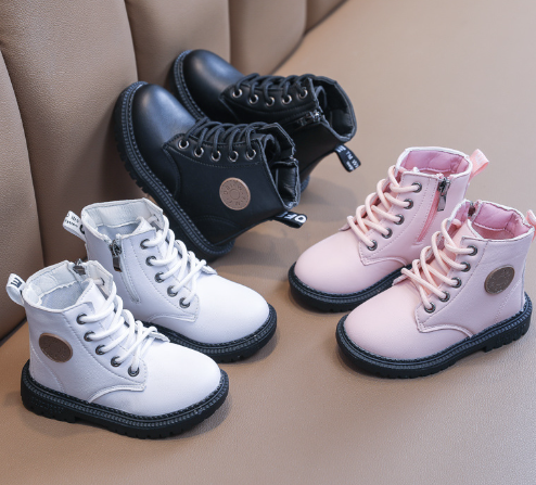 Autumn and winter shoes children's leather boots children's fashion girls warm boots winter boots children's shoes