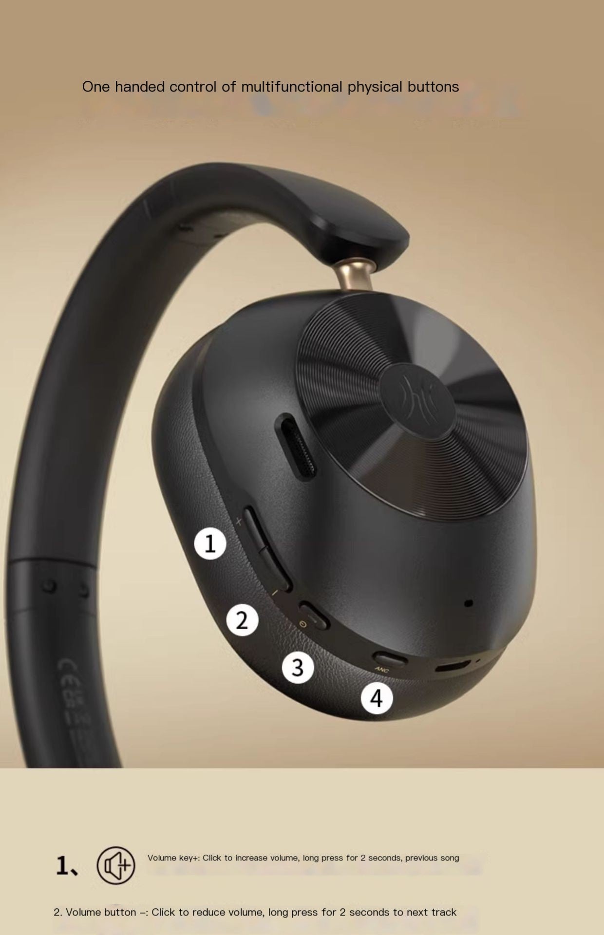 Active noise canceling headphones