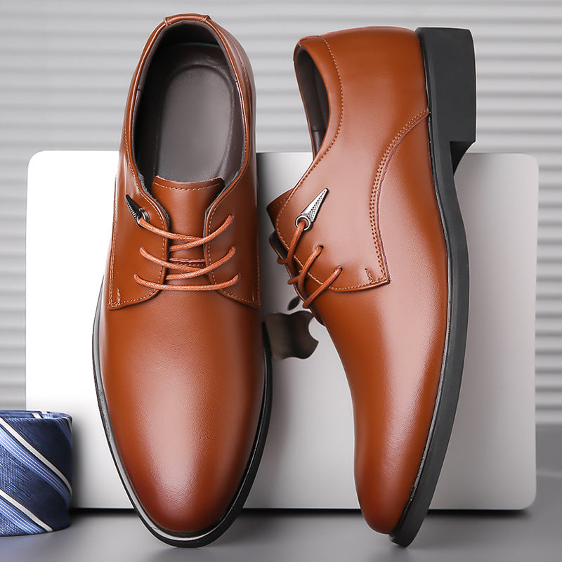 Black breathable casual men's shoes